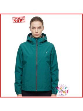 Women's Packable Waterproof Rain Jacket Hooded Mesh Lined Anorak